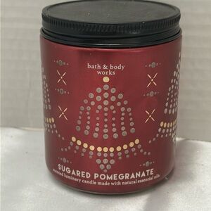 Bath & Body Works Sugared Pomegranate Single Wick Candle | New